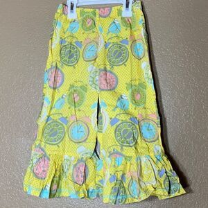 ‎Serendipity toddler girl clock print pants